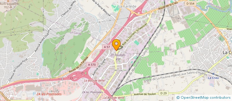 localisation de l'entreprise PROBAT 83 à LA GARDE