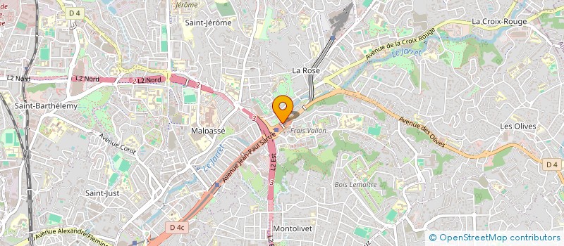 localisation de l'entreprise PROBAT à MARSEILLE