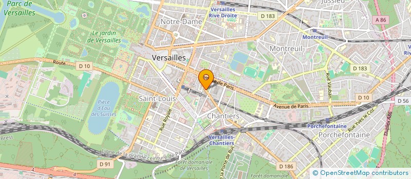 localisation de l'entreprise PROBAT 86 à VERSAILLES