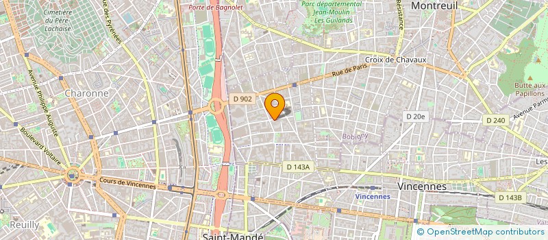 localisation de l'entreprise PROBAT BATIMENT à MONTREUIL