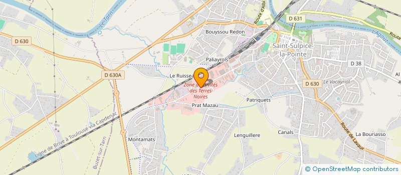 localisation de l'entreprise PROBAT CONSTRUCTIONS à SAINT-SULPICE-LA-POINTE