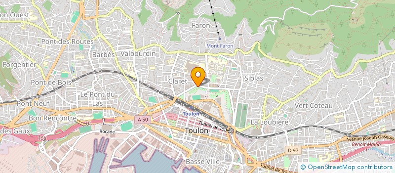 localisation de l'entreprise PROBAT ENTREPRISE D INSERTION à TOULON