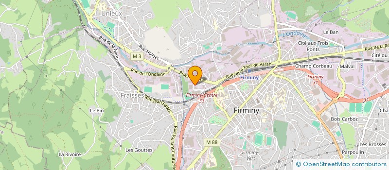 localisation de l'entreprise PROBAT'ISO à FIRMINY