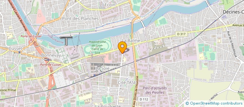 localisation de l'entreprise PROBAT LYON à VAULX-EN-VELIN