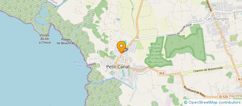localisation de l'entreprise PROBAT SARL à PETIT-CANAL