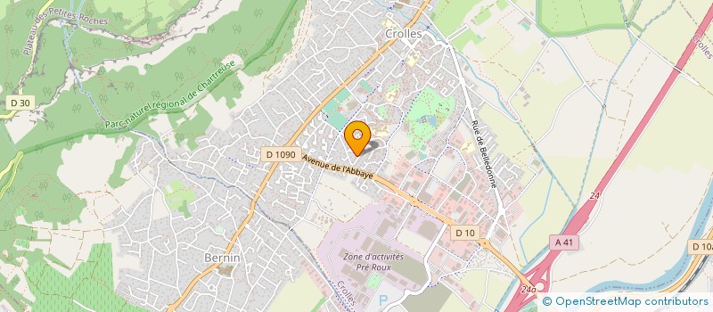 localisation de l'entreprise PROBAT SECOND OEUVRE BATIMENT  CROLLES