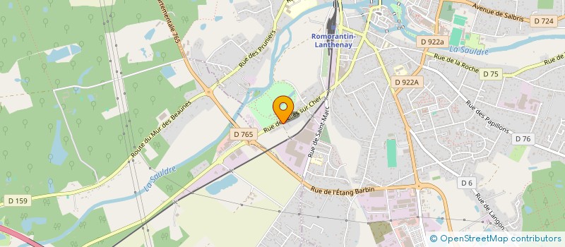 localisation de l'entreprise PROBATI CENTRE  ROMORANTIN-LANTHENAY