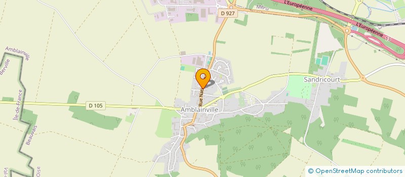 localisation de l'entreprise PROBCR TERTIAIRE  AMBLAINVILLE