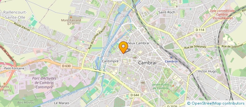 localisation de l'entreprise PROBENVAL à CAMBRAI