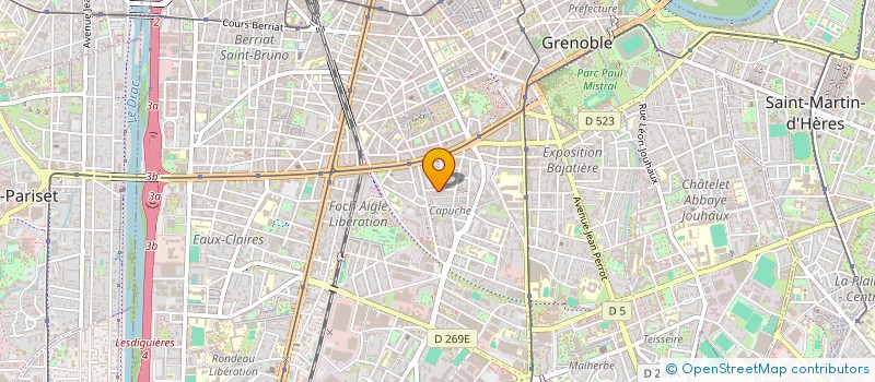 localisation de l'entreprise PROBESYS à GRENOBLE