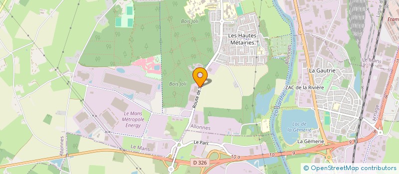 localisation de l'entreprise PROBIO  ALLONNES