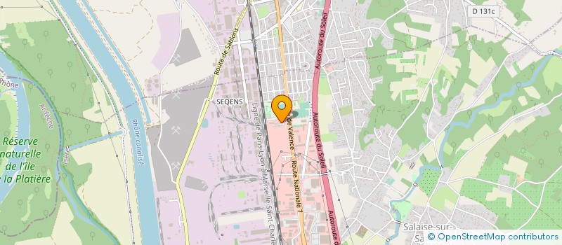 localisation de l'entreprise PROBIOANIMATION  SALAISE-SUR-SANNE