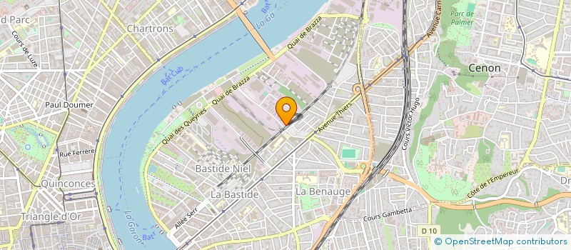localisation de l'entreprise PROBIOCOM à BORDEAUX