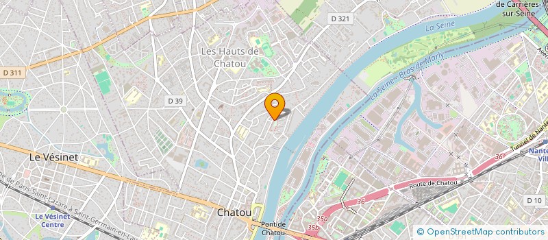 localisation de l'entreprise PROBJECTIF  CHATOU