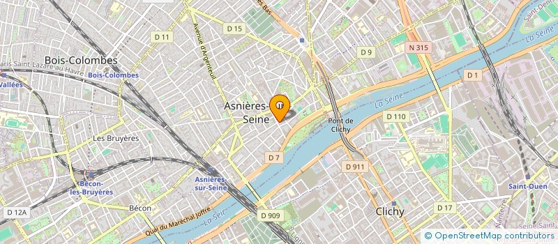 localisation de l'entreprise PROBLEMES SOLUTIONS INFORMATIQUES 2000 à ASNIERES-SUR-SEINE