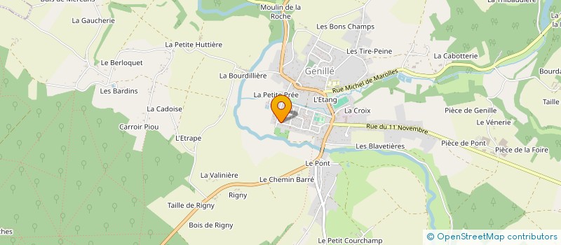 localisation de l'entreprise PROBOIS à GENILLE