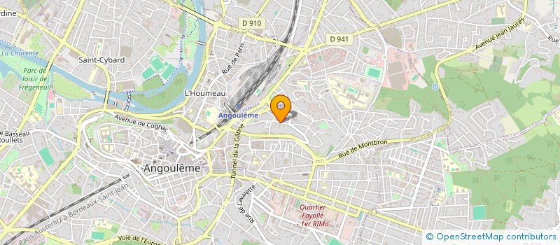 localisation de l'entreprise PROBOR à ANGOULEME
