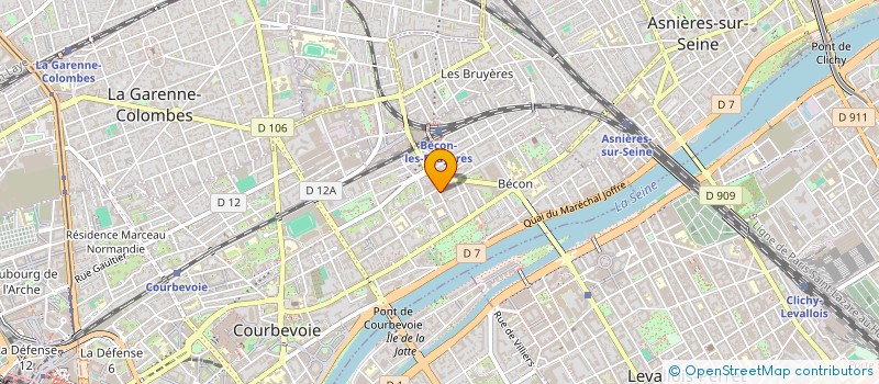 localisation de l'entreprise PROBOURSE à COURBEVOIE