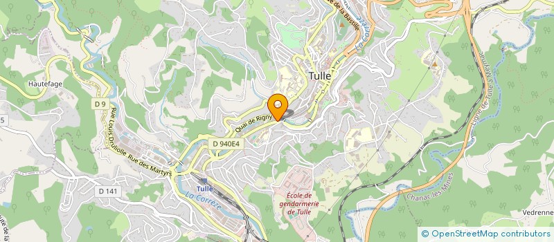 localisation de l'entreprise PROBUS SARL à TULLE
