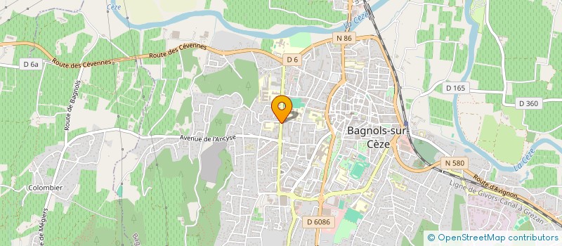 localisation de l'entreprise PROCA  BAGNOLS-SUR-CEZE