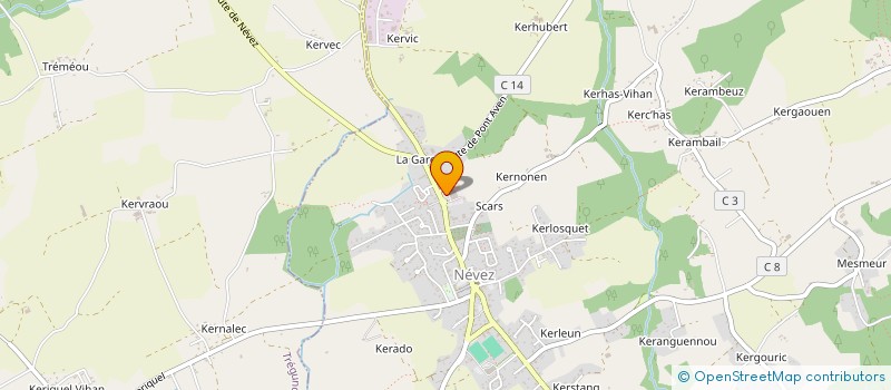 localisation de l'entreprise PROCABI  NEVEZ