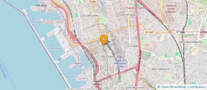 localisation de l'entreprise PROCADES à MARSEILLE
