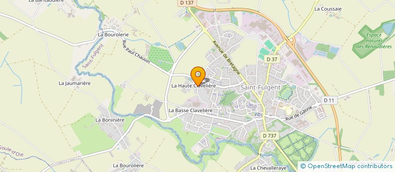 localisation de l'entreprise PROCAL OUEST à LA RABATELIERE