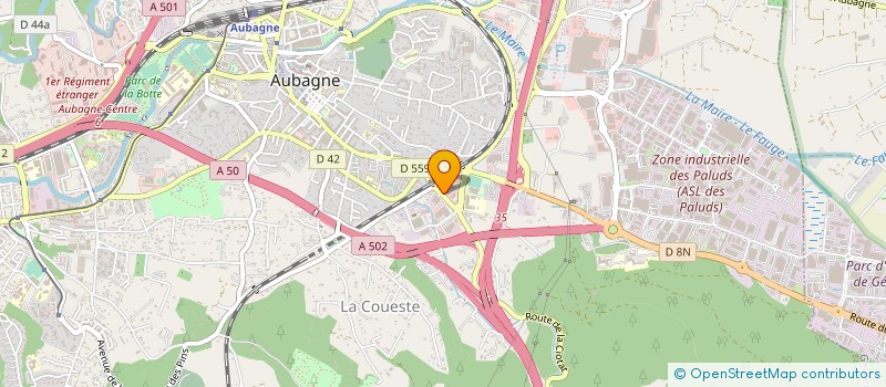 localisation de l'entreprise PROCAR AUBAGNE à AUBAGNE