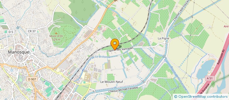 localisation de l'entreprise PROCARRE à MANOSQUE