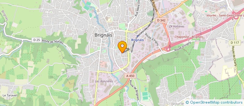localisation de l'entreprise PROCARRELAGE.DS à BRIGNAIS