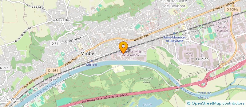 localisation de l'entreprise PROCASA à MIRIBEL