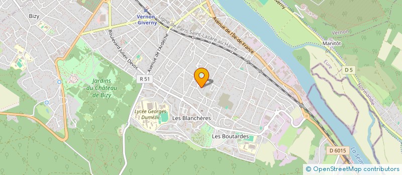 localisation de l'entreprise PROCAVA à VERNON