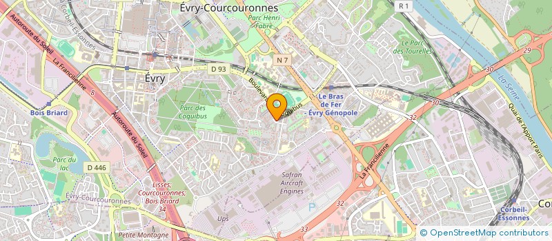 localisation de l'entreprise PROCCASION à EVRY-COURCOURONNES
