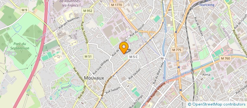 localisation de l'entreprise PROCD  MOUVAUX