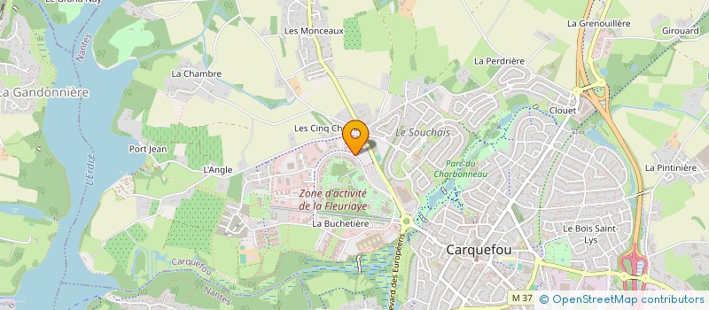 localisation de l'entreprise PROCEDERES  CARQUEFOU