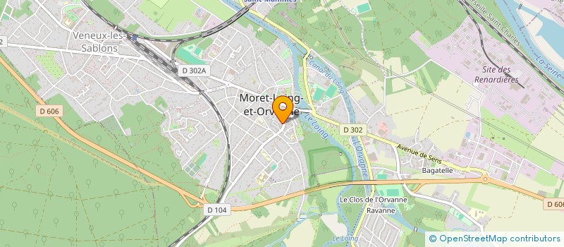 localisation de l'entreprise PROCEDES ENERGIE TECHNIQUE à MORET-LOING-ET-ORVANNE