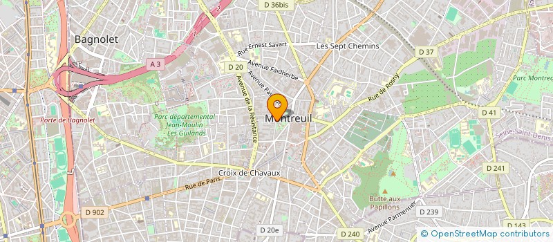localisation de l'entreprise PROCEDES HALLIER à MONTREUIL