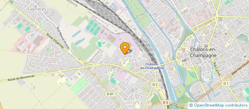 localisation de l'entreprise PROCEDES SUR MESURE à CHALONS-EN-CHAMPAGNE
