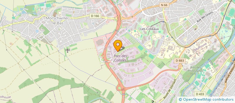 localisation de l'entreprise PROCEL à MULHOUSE