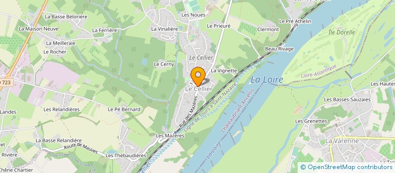 localisation de l'entreprise PROCELLIER à LE CELLIER