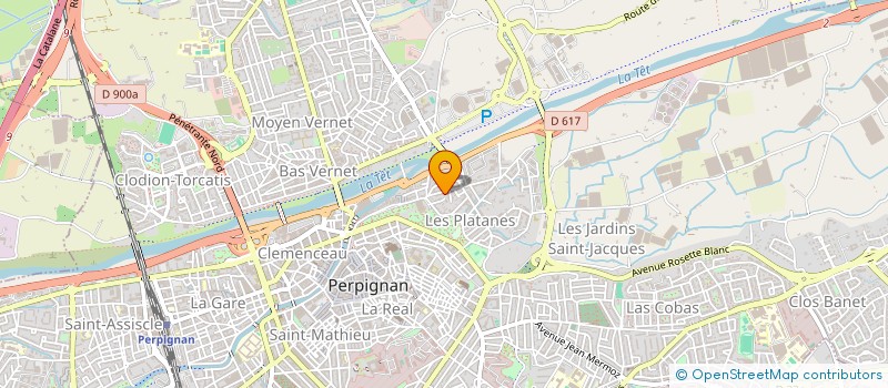 localisation de l'entreprise PROCERAM à PERPIGNAN