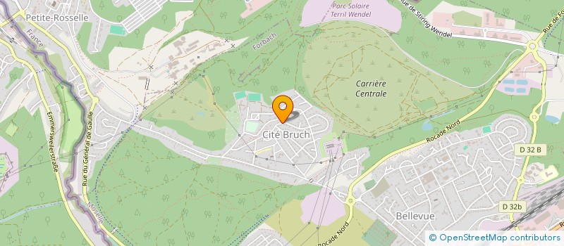 localisation de l'entreprise PROCERAM  FORBACH