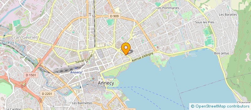 localisation de l'entreprise PROCERAM - GESTODENT à ANNECY
