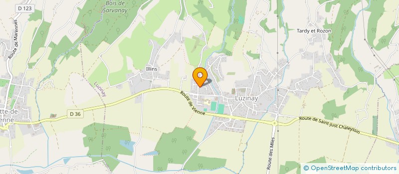 localisation de l'entreprise PROCESS 4 INNO  LUZINAY