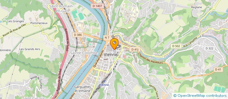 localisation de l'entreprise PROCESS  VIENNE