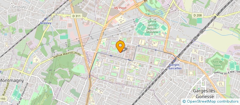 localisation de l'entreprise PROCESS  SARCELLES