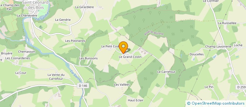 localisation de l'entreprise PROCESS BJ  SAINT LEONARD DES BOIS