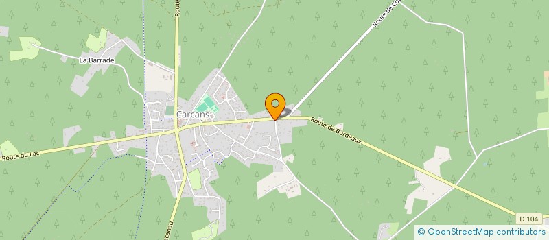 localisation de l'entreprise PROCESS CORPORATION  CARCANS