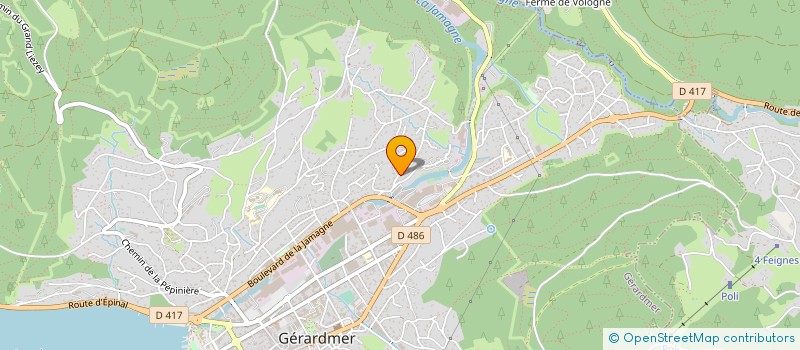localisation de l'entreprise PROCESS FIBRE à GERARDMER