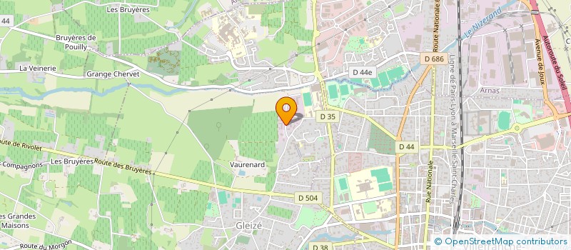 localisation de l'entreprise PROCESS GRENAILLAGE  GLEIZE